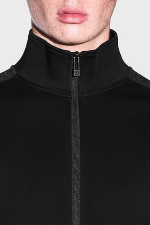 Armani Exchange Pamuk Karışımlı Dik Yaka Fermuarlı Sweat Erkek SWEAT XM003144 AF13047 UC001 SİYAH