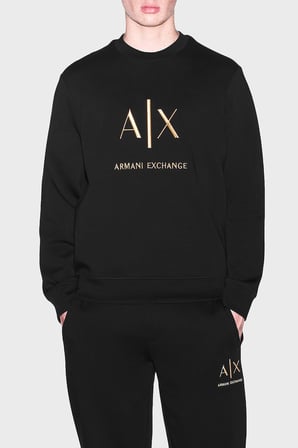 Armani Exchange Logolu Pamuklu Regular Fit Bisiklet Yaka Sweat Erkek SWEAT XM003551 AF20150 UC001 SİYAH
