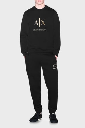 Armani Exchange Logolu Pamuklu Regular Fit Bisiklet Yaka Sweat Erkek SWEAT XM003551 AF20150 UC001 SİYAH