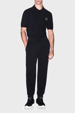 Armani Exchange % 100 Pamuk Regular Fit Düğmeli Gömlek Erkek POLO XM003554 AF13026 UC001 SİYAH