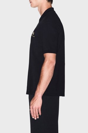 Armani Exchange % 100 Pamuk Regular Fit Düğmeli Gömlek Erkek POLO XM003554 AF13026 UC001 SİYAH