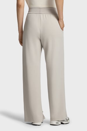 Armani Exchange Regular Fit Yüksek Bel Geniş Paça Pantolon Kadın PANTOLON XW002759 AF24068 U1039 EKRU