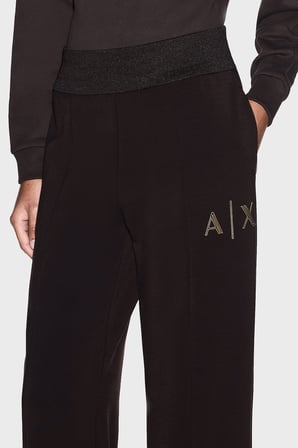 Armani Exchange Regular Fit Yüksel Bel Geniş Paça Pantolon Kadın PANTOLON XW002759 AF24068 U6032 KAHVE