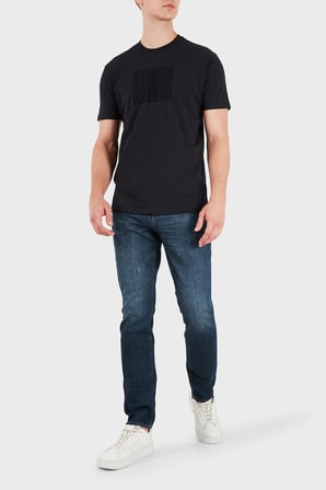 Armani Exchange Pamuklu Slim Fit Normal Bel Düz Paça Jeans Erkek KOT PANTOLON XM000070 AF29247 MB010 LACİVERT