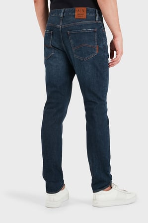 Armani Exchange Pamuklu Slim Fit Normal Bel Düz Paça Jeans Erkek KOT PANTOLON XM000070 AF29247 MB010 LACİVERT