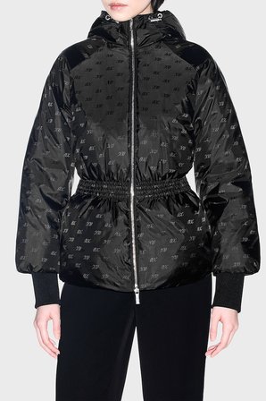 Armani Exchange Regular Fit Büzmeli Bel Detaylı Kapüşonlu Ceket Kadın CEKET XW002434 AF26068 FC241 SİYAH