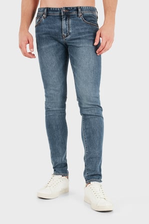 Armani Exchange Slim Fit Normal Bel Dar Paça Jeans Erkek KOT PANTOLON XM001512 AF28744 MB002 LACİVERT
