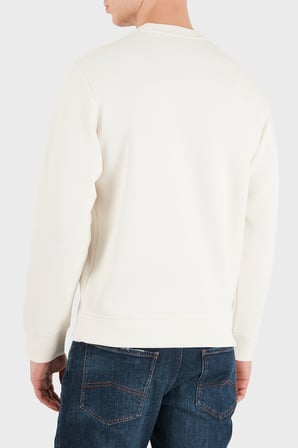 Armani Exchange Logolu Pamuklu Bisiklet Yaka Sweat Erkek SWEAT XM002929 AF16222 U0007 KIRIK BEYAZ