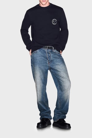 Armani Exchange Logolu Pamuklu Bisiklet Yaka Sweat Erkek SWEAT XM002929 AF16222 UB101 LACİVERT