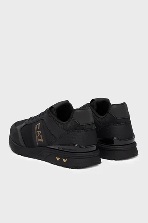 EA7 Logolu Sneaker Ayakkabı Unisex AYAKKABI 7X000656 AF13550 MZ177 SİYAH-GOLD