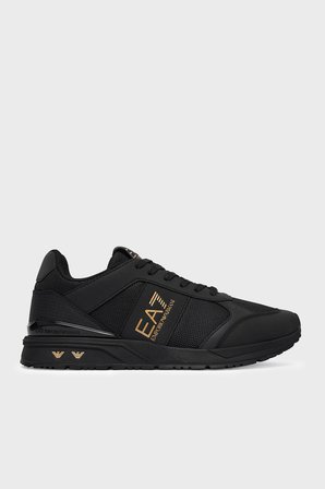 EA7 Logolu Sneaker Ayakkabı Unisex AYAKKABI 7X000656 AF13550 MZ177 SİYAH-GOLD