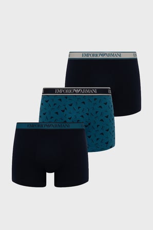 Emporio Armani Logolu 3 Pack Boxer Erkek BOXER EM000259 AF25019 MB676 Lacivert-Petrol-Lacivert