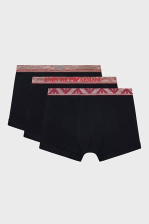 Emporio Armani Logolu 3 Pack Boxer Erkek BOXER EM000259 AF25020 MC061 SİYAH