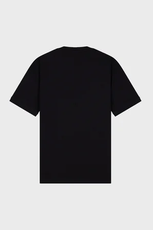 EA7 Logolu Pamuklu Regular Fit Yuvarlak Yaka T Shirt Erkek T SHİRT 7M002189 AF10373 UC001 SİYAH