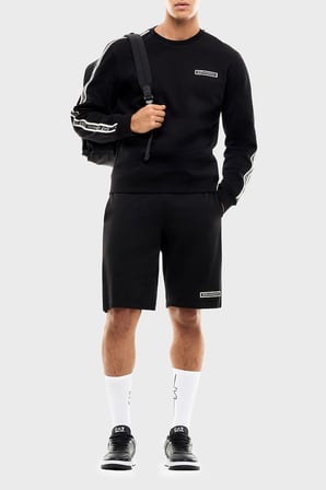 EA7 Pamuklu Regular Fit Bisiklet Yaka Sweat Erkek SWEAT 7M002195 AF10377 UC001 SİYAH