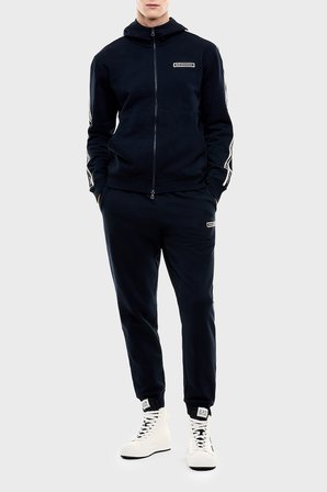 EA7 Pamuklu Regular Fit Kapüşonlu Erkek Sweat SWEAT 7M002197 AF10377 UB102 LACİVERT