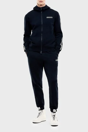 EA7 Pamuklu Regular Fit Kapüşonlu Erkek Sweat SWEAT 7M002197 AF10377 UB102 LACİVERT