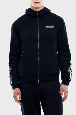 EA7 Pamuklu Regular Fit Kapüşonlu Erkek Sweat SWEAT 7M002197 AF10377 UB102 LACİVERT