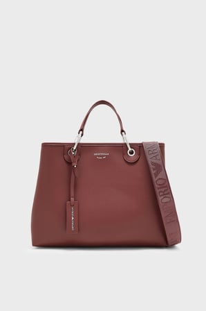 Emporio Armani Logolu Ayarlanabilir Askılı Çanta Kadın ÇANTA EW000360 AF12036 M6453 BORDO