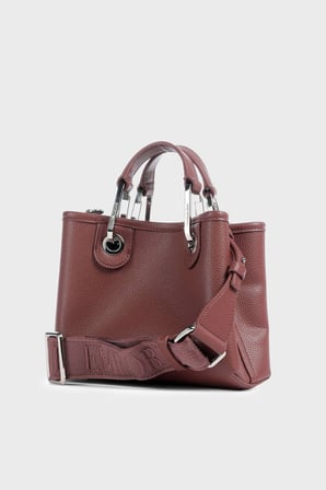 Emporio Armani Logolu Çıkarılabilir Askılı Çanta Kadın ÇANTA EW000382 AF12036 M6453 BORDO