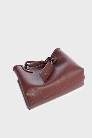 Emporio Armani Logolu Çıkarılabilir Askılı Çanta Kadın ÇANTA EW000382 AF12036 M6453 BORDO