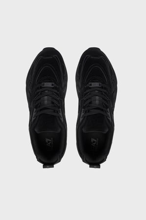 EA7 Logolu Sneaker Ayakkabı Unisex AYAKKABI 7X000306 AF28160 MC513 SİYAH