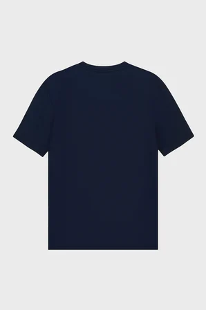 EA7 logolu Regular Fit Bisiklet Yaka T Shirt Erkek T SHİRT 7M002238 AF13739 UB102 LACİVERT