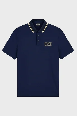 EA7 Logolu Slim Fit Kısa Kollu Polo Erkek POLO 7M002241 AF13739 UB102 LACİVERT