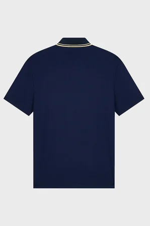 EA7 Logolu Slim Fit Kısa Kollu Polo Erkek POLO 7M002241 AF13739 UB102 LACİVERT