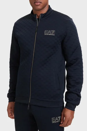 EA7 Regular Fit Dik Yaka Sweat Erkek SWEAT 7M002246 AF26241 UB102 LACİVERT