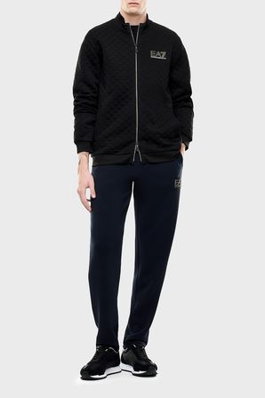 EA7 Logolu Regular Fit Dik Yaka Fermuarlı Erkek Sweat SWEAT 7M002246 AF26241 UC001 SİYAH