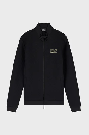 EA7 Logolu Regular Fit Dik Yaka Fermuarlı Erkek Sweat SWEAT 7M002246 AF26241 UC001 SİYAH