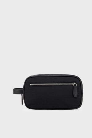 Emporio Armani Logolu Tek Saplı Çanta Erkek ÇANTA EM007027 AF28660 UC001 SİYAH