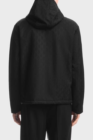 Emporio Armani Logolu Relaxed Fit Kapüşonlu Suya Dayanıklı Ceket Erkek CEKET EM006736 AF29202 FC368 SİYAH