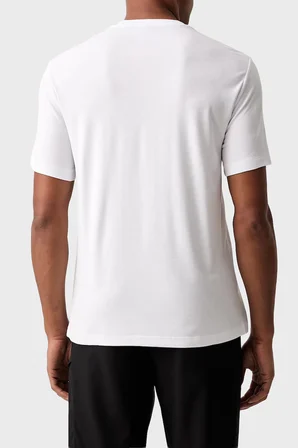 EA7 Logolu Bisiklet Yaka T Shirt Erkek T SHİRT 7M002238 AF13739 U0002 BEYAZ
