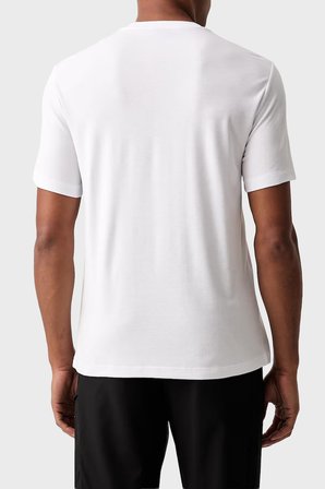 EA7 Logolu Bisiklet Yaka T Shirt Erkek T SHİRT 7M002238 AF13739 U0002 BEYAZ