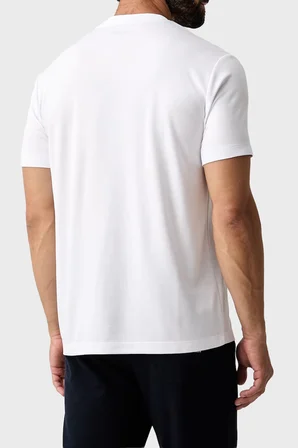 EA7 Logolu Regular Fit Bisiklet Yaka T Shirt Erkek T SHİRT 7M002096 AF13862 U0002 BEYAZ