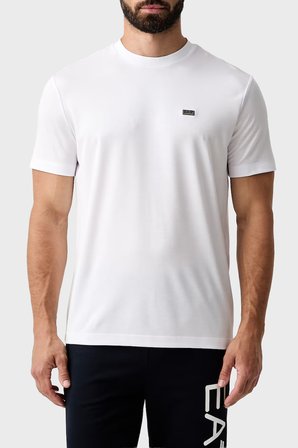EA7 Logolu Regular Fit Bisiklet Yaka T Shirt Erkek T SHİRT 7M002096 AF13862 U0002 BEYAZ