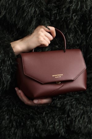 Emporio Armani Logolu Çıkarılabilir Askılı Çanta Kadın ÇANTA EW005672 AF29459 U6017 BORDO