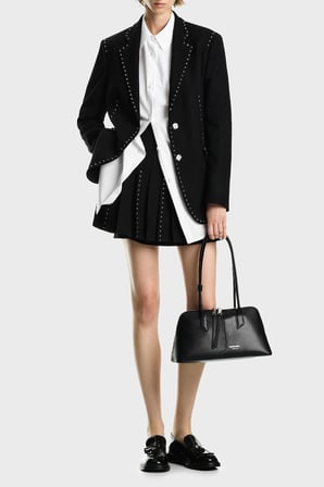 Emporio Armani Logolu Omuz Askılı Çanta Kadın ÇANTA EW005676 AF29741 UC001 SİYAH