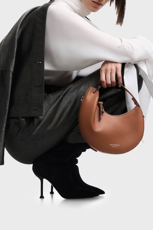 Emporio Armani Deri Çıkarılabilir Askılı Çanta Kadın ÇANTA EW005671 AF29459 U6124 TABA