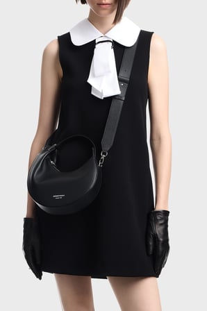 Emporio Armani Deri Çıkarılabilir Askılı Çanta Kadın ÇANTA EW005671 AF29459 UC001 SİYAH