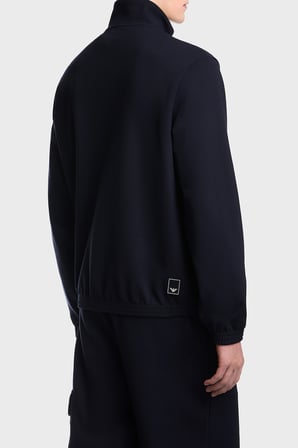 Emporio Armani Logolu Dik Yaka Tam Fermuarlı Sweat Erkek SWEAT EM006320 AF27655 UB118 LACİVERT