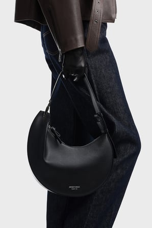 Emporio Armani Deri Çıkarılabilir Askılı Çanta Kadın ÇANTA EW005754 AF29459 UC001 SİYAH