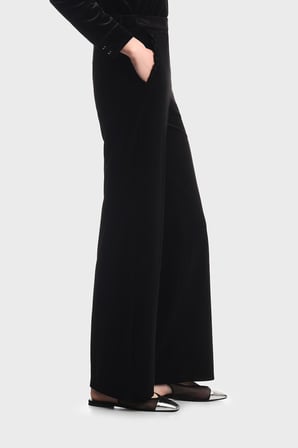 Emporio Armani Wide Leg Fit Yüksel Bel Pantolon Kadın PANTOLON EW004149 AF13341 UC001 SİYAH