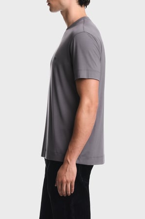 Emporio Armani Logolu Yuvarlak Yaka T Shirt Erkek T SHİRT EM007357 AF13721 U8092 FÜME