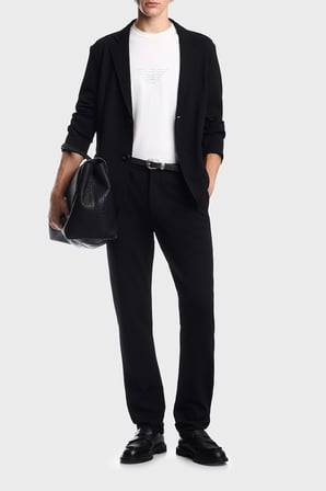 Emporio Armani Regular Fit Kruvaze Yaka Blazer Ceket Erkek CEKET EM000142 TE22904 UC001 SİYAH