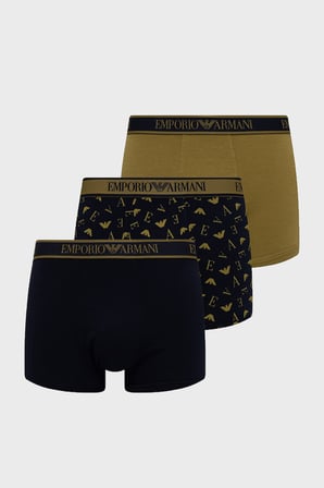 Emporio Armani Logolu 3 Pack Boxer Erkek BOXER EM000259 AF25019 MB242 Lacivert-Yeşil-Açık Mavi