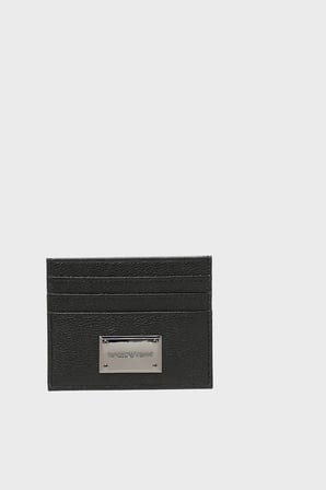 Emporio Armani Deri Logolu Kartlık Erkek KARTLIK EM007046 AF13788 UC001 SİYAH