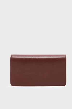 Emporio Armani Deri Logolu Zincir Askılı Çanta Kadın ÇANTA EW003036 AF19568 U6017 BORDO